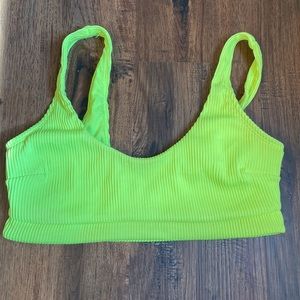 Hollister bikini top neon size large